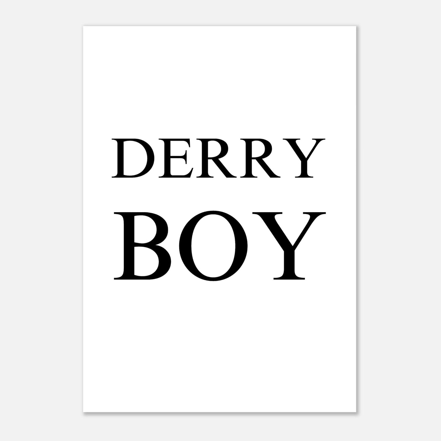 Derry Boy Poster