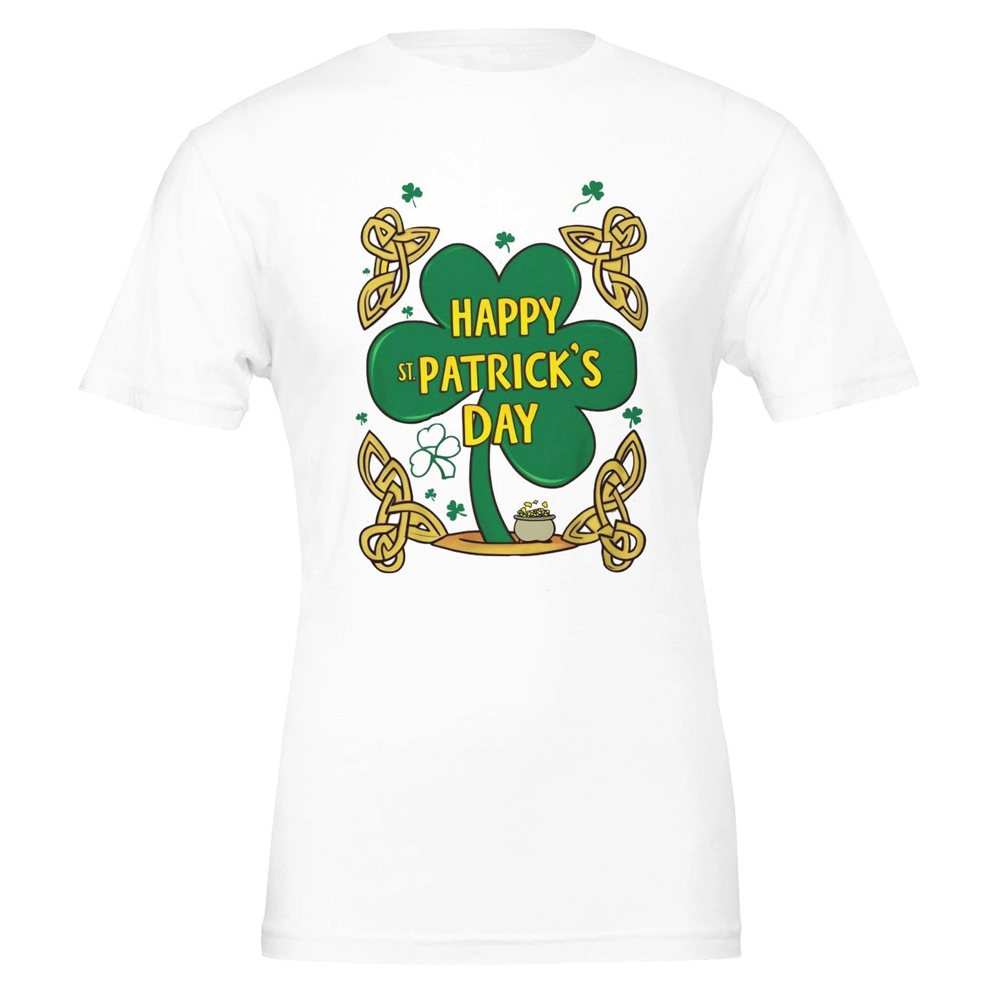 White St Patricks Day T-Shirt 2025